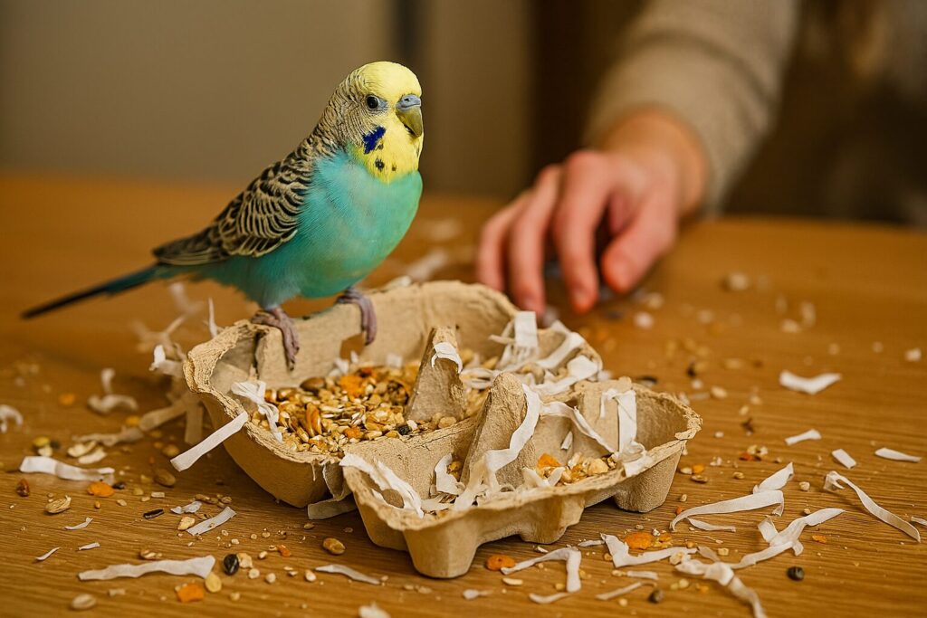 When ‘bird enrichment’ turns into a full-scale treasure raid — and you’re the one cleaning up the loot.